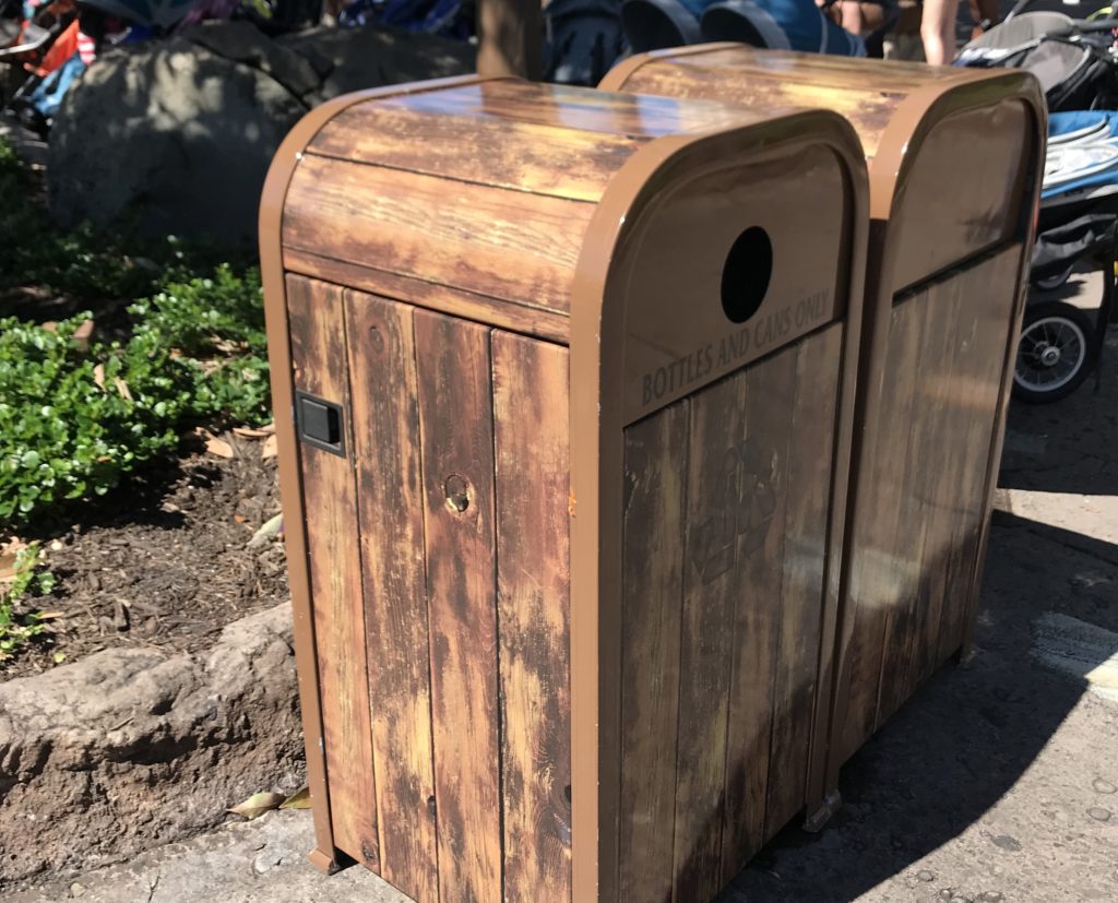 Garbage cans at Walt Disney World Magic Kingdom hidden secrets
